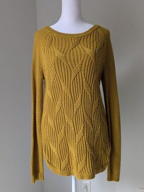 Sonoma Textured Yellow Tunic Sweater